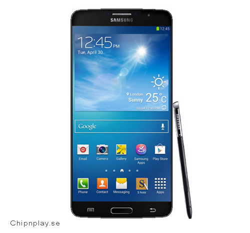 Galaxy Note 3 - Displaybyte / Glasbyte Svart