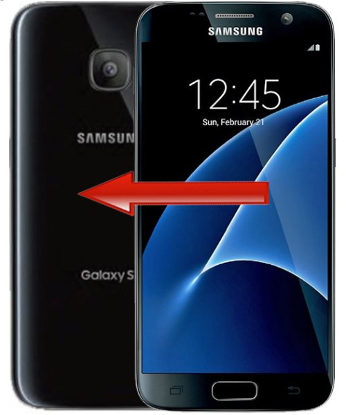 Galaxy S7 - baksida inkl. byte
