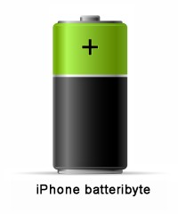 iphone batteri nytt byte