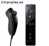 Remote + Nunchuk till wii (svarta)