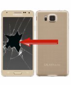 Galaxy Alpha - Glas / Displaybyte Guld