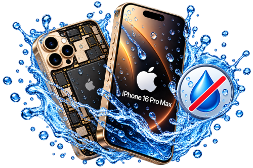 iPhone 16 Pro Max � Vattenskada
