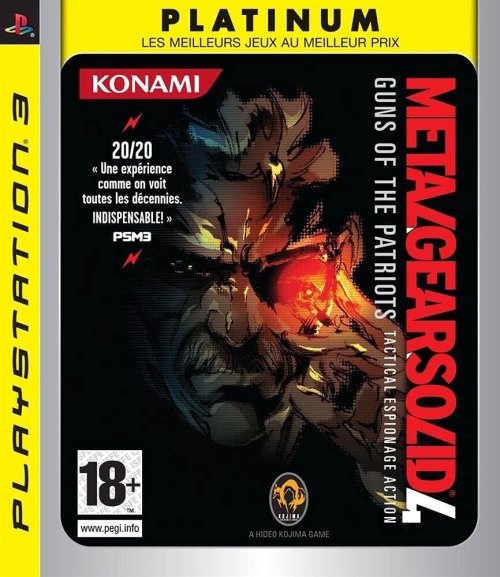 Metal Gear Solid 4: Guns of the Patriots PLATINUM PS3 (Begagnat)