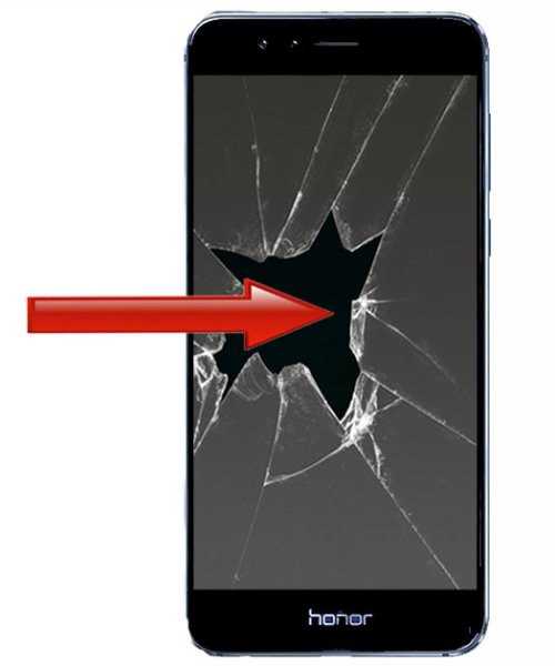 Huawei Honor 8 - Displaybyte Svart