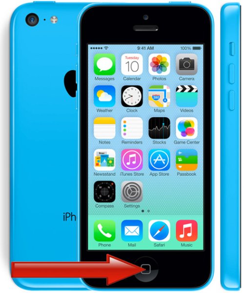 iPhone 5C - Hemknappsbyte
