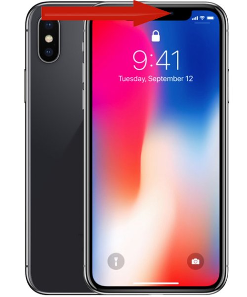 iPhone X - Kamerabyte (fram)