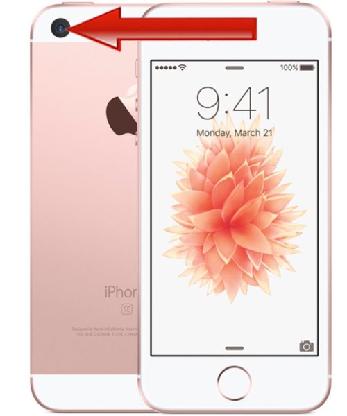iPhone SE - Kamera byte (bak)