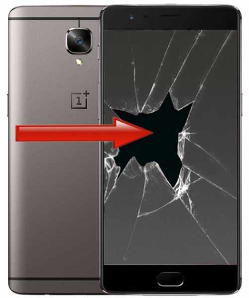 OnePlus 3T - Skrmbyte Svart