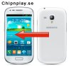 Samsung S3 Mini Glasbyte vit