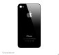  iPhone 4 - baksida i svart 