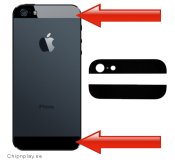 iPhone 5 - Byte av glasplattor Svart